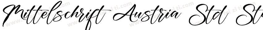 Mittelschrift Austria Std Standard字体转换